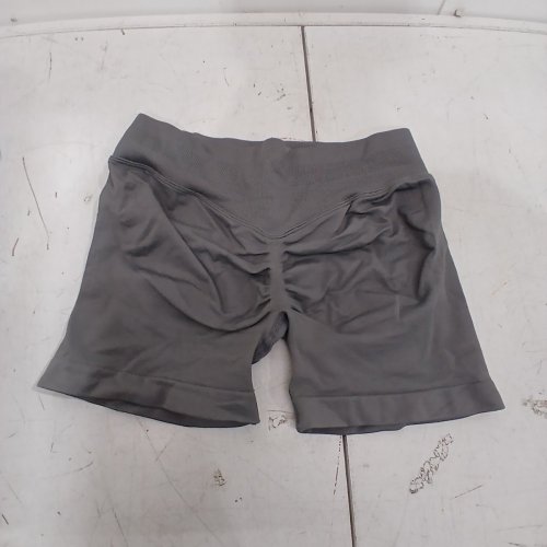 WOMEN'S JANPRINT WORKOUT GYM SHORTS WITH BUTT SCRUNCH - MEDIUM - GREY image 3