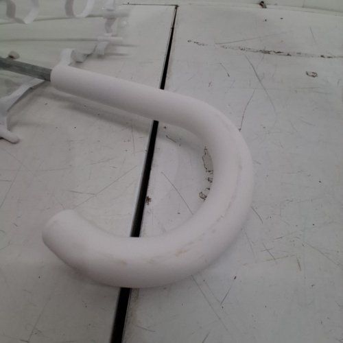 CLEAR BUBBLE UMBRELLA WITH J-HOOK HANDLE - 32'' - CLEAR/WHITE image 5