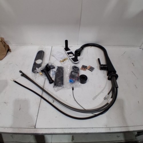 DELTA LENTA TOUCH KITCHEN FAUCET, WITH PULL DOWN SPRAYER AND TOUCH2O TECHNOLOGY - MATTE BLACK ( MODEL: 19802TZ-BL-DST ) image 2