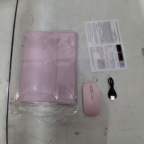 IPAD KEYBOARD CASE AND MOUSE COMBO FOR IPAD GEN 7,8,9, IPAD AIR GEN 3 AND IPAD PRO 10.5" - PINK image 2