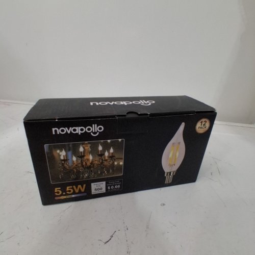 12PK NOVAPOLLO LED CANDLE BULBS - 5.5W 120 V E12 (MODEL: CA11-5.5-**/B1C8/5*2D) image 3