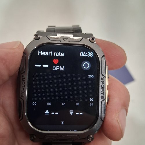 LIGE 2.01" SMARTWATCH WITH 2 STRAPS AND 2 CHARGERS - 1000MAH, LED FLASHLIGHT, 100+ SPORTS MODES, HEALTH TRACKING - SILVER/BLACK/GOLD (MODEL: TX12) image 5
