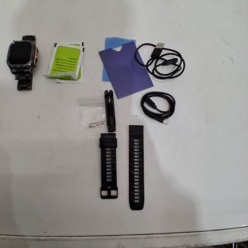 LIGE 2.01" SMARTWATCH WITH 2 STRAPS AND 2 CHARGERS - 1000MAH, LED FLASHLIGHT, 100+ SPORTS MODES, HEALTH TRACKING - SILVER/BLACK/GOLD (MODEL: TX12) image 7