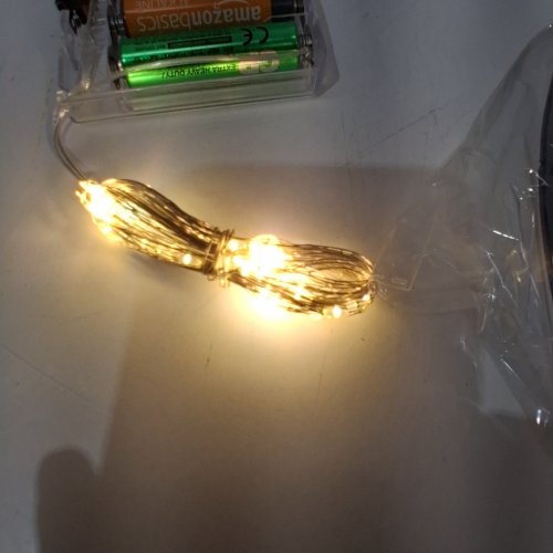 LED OUTDOOR COLLAPSIBLE GLOW BALL LIGHT - 25" - WARM WHITE image 2