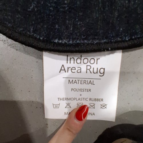 FLORAL INDOOR AREA RUG - 4FT X 6FT - FLORAL/BLACK image 2