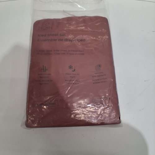 4PC HUSH ICED DUVET COVER SET - QUEEN - ROSEWOOD (STYLE: 25ICESHT-QN-RSW) image 2