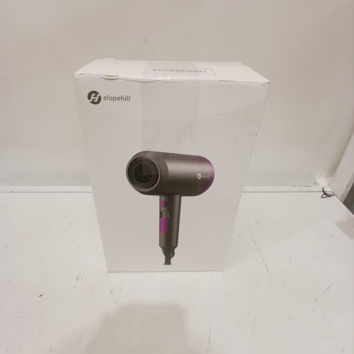 SLOPEHILL PROFESSIONAL IONIC HAIR DRYER - 1800W - GREY/PINK (MODEL: 1902) image 4