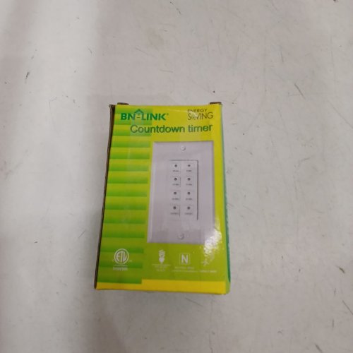 BN-LINK COUNTDOWN DIGITAL IN-WALL TIMER SWITCH WITH PUSH BUTTON 5-15-30-60MINS - WHITE image 4