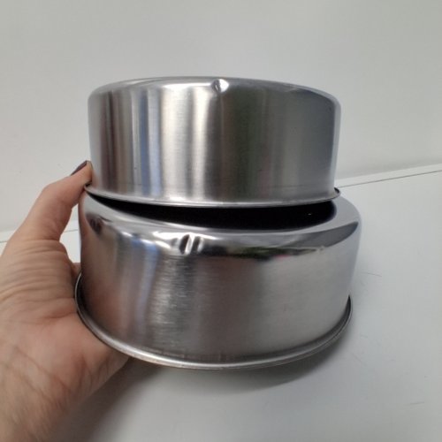 5PC FOOD STORAGE BOWLS WITH LIDS - STAINLESS STEEL image 4