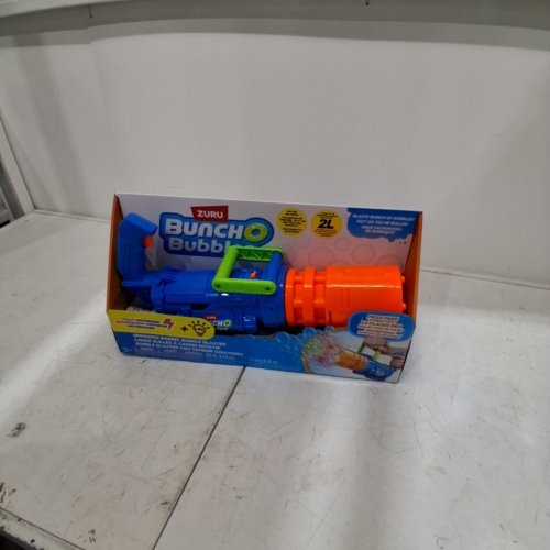ZURU BUNCH O BUBBLES MOTORIZED BUBBLE BLASTER - 30,000 BUBBLES/MINUTE - BLUE/ORANGE (MODEL : 1851658) image 2