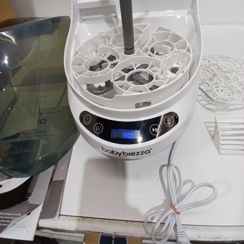 BABYBREZZA BOTTLE WASHER PRO 3-IN-1 WASHER/STERILIZER/DRYER - HOLDS 4 BOTTLES - BLACK/WHITE (MODEL: BRZ0103) image 2