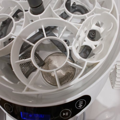 BABYBREZZA BOTTLE WASHER PRO 3-IN-1 WASHER/STERILIZER/DRYER - HOLDS 4 BOTTLES - BLACK/WHITE (MODEL: BRZ0103) image 4
