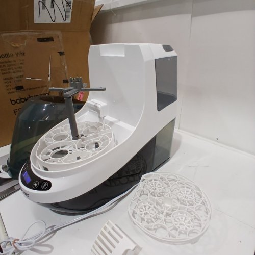 BABYBREZZA BOTTLE WASHER PRO 3-IN-1 WASHER/STERILIZER/DRYER - HOLDS 4 BOTTLES - BLACK/WHITE (MODEL: BRZ0103) image 5