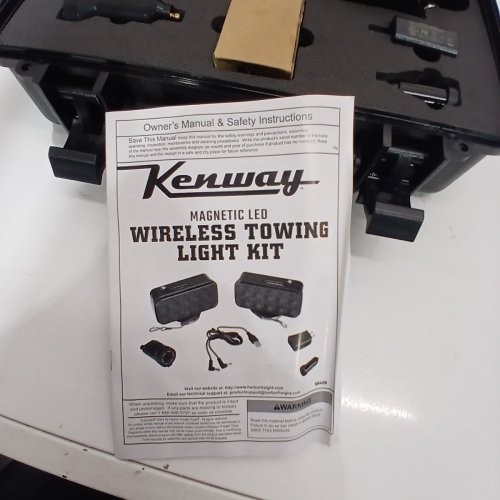 2PK KENWAY MAGNETIC LED WIRELESS TOWING LIGHT KIT - 100FT RANGE (MODEL: 58469) image 4