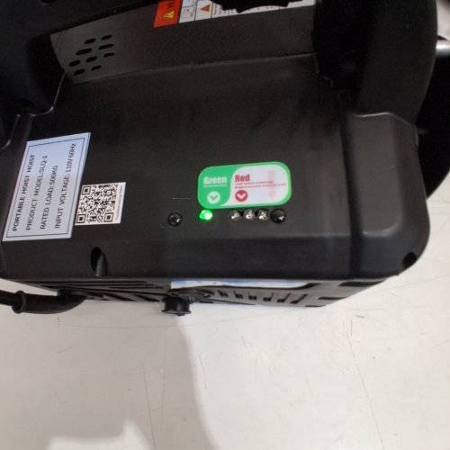NEWTRY ELECTRIC HOIST WINCH WITH REMOTE CONTROL - 1100LB MAX - 25FT CABLE - BLACK (MODEL: SLQ-1) image 2