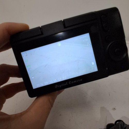 YROVJA DIGITAL CAMERA WITH 80° FLIP SCREEN AND 16X ZOOM -4K - 128G - BLACK image 2