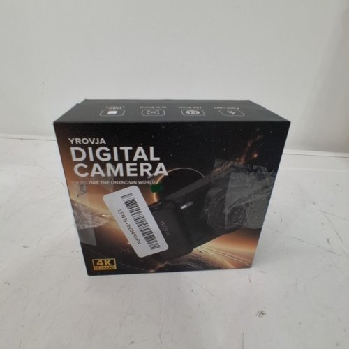YROVJA DIGITAL CAMERA WITH 80° FLIP SCREEN AND 16X ZOOM -4K - 128G - BLACK image 5