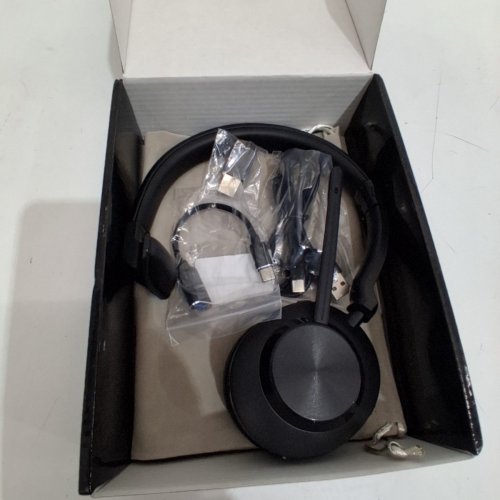 VOISTEK WIRELESS HEADSET WITH MICROPHONE - BLUETOOTH OR USB DONGLE CONNECTION - BLACK (MODEL: BT885) image 5