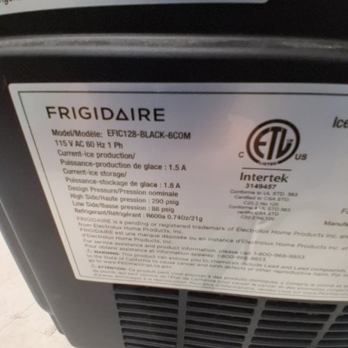 FRIGIDAIRE COMPACT COUNTERTOP ICE MAKER - MAKES 26LBS PER DAY - BLACK (MODEL: EFIC128-BLACK-6C0M) image 7