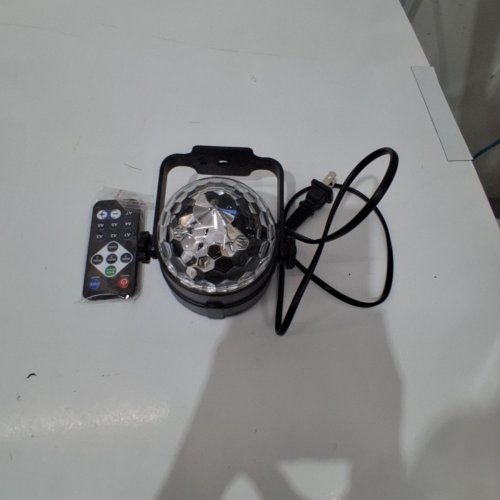 WALL MOUNTABLE REMOTE CONTROLLED LED DISCO PARTY LIGHT - 4" - MULTICOLOR image 3