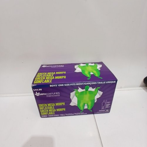 BOYS MORPH COSTUMES MEGA MORPH INFLATABLE COSTUME - ONE SIZE FITS MOST - GREEN image 3