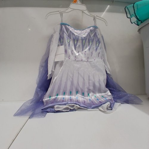 GIRL'S DISGUISE COSTUMES DISNEY'S FROZEN ELSA SNOW QUEEN TUTU COSTUME - 2T - PURPLE/WHITE image 2