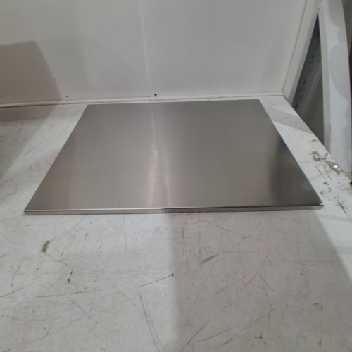 STAINLESS STEEL CHOPPING BOARD WITH LIP - 16" X 20" - SILVER image 2