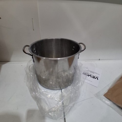 STAINLESS STEEL STOCK POT WITH GLASS LID - 12QT - SILVER (MODEL: HZ-V10T) image 2