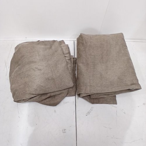 (2 PANEL) BEAUTYREST GROMMET TOP BLACKOUT CURTAIN WITH LINER - 52" X 90" - BROWN (MODEL: 6699105) image 2