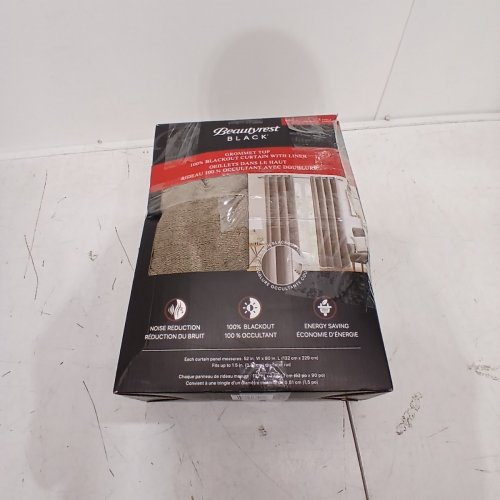 (2 PANEL) BEAUTYREST GROMMET TOP BLACKOUT CURTAIN WITH LINER - 52" X 90" - BROWN (MODEL: 6699105) image 3