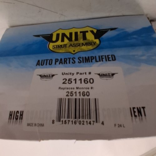 2PK UNITY AUTOMOTIVE STRUT ASSEMBLY HIGH QUALITY SUSPENSION GAS SHOCK ABSORBERS FOR 2003-2013 CADILLAC CTS - BLACK (MODEL: 251160 REPLACE 5788) image 3