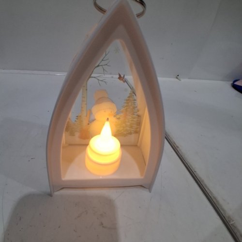 LED CHRISTMAS SNOWMAN LANTERN LIGHT - WHITE image 5