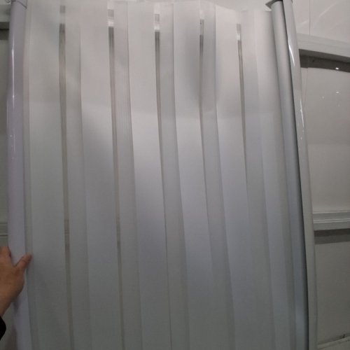 KELIXU CORDLESS ZEBRA ROLLER WINDOW BLINDS - 50" X 72" - WHITE (MODEL: DZSTBML 50" ) image 3