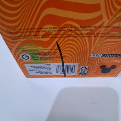 DISNEY HALLOWEEN JACK SKELLINGTON LED LIGHT PROJECTOR - BLUE/GREEN image 2