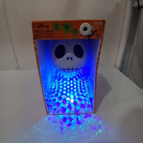 DISNEY HALLOWEEN JACK SKELLINGTON LED LIGHT PROJECTOR - BLUE/GREEN image 3
