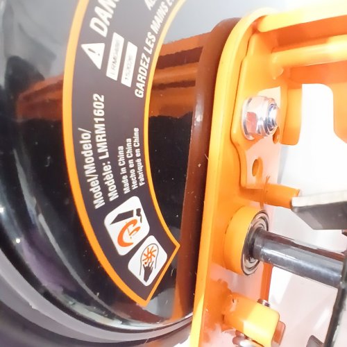 LAWNMASTER PUSH REEL LAWN MOWER - 16" - BLACK/ORANGE (MODEL: LMRM1602) image 5