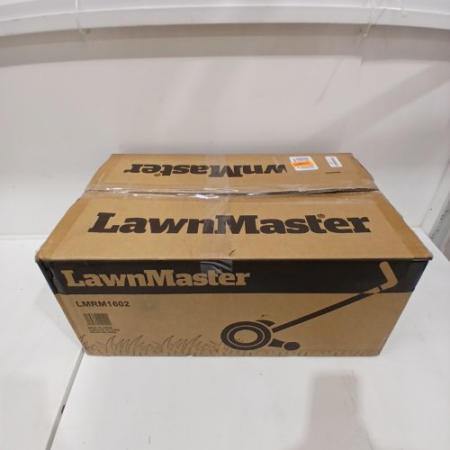 LAWNMASTER PUSH REEL LAWN MOWER - 16" - BLACK/ORANGE (MODEL: LMRM1602) image 7