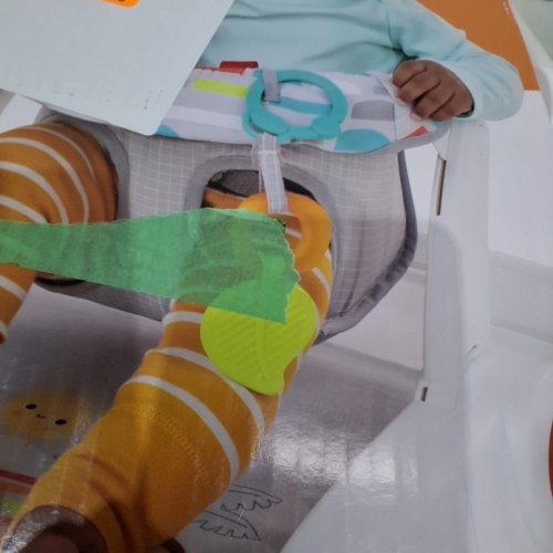 BRIGHT STARTS LEARN-TO-SIT 2-POSITION BABY FLOOR SEAT WITH TOYS - 4-12MONTHS - GREY / WHITE / YELLOW ( MODEL 12956 ) image 4