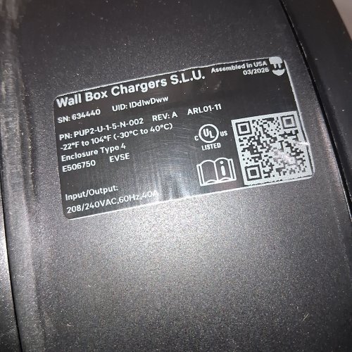 WALLBOX CHARGER PULSAR PLUS CONNECTOR - 40A - 25FT HOSE - BLACK image 4