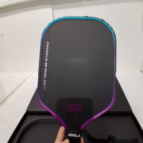 JOOLA PERSEUS 3S DUAL PICKLEBALL PADDLE - 14MM - BLACK/PINK/BLUE (MODEL: 600120) image 7