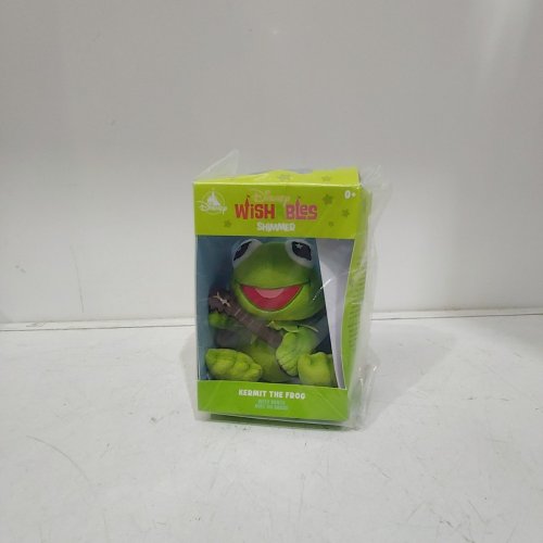 DISNEY WISHABLES SHIMMER KERMIT THE FROG PLUSH TOY WITH BANJO - GREEN image 2
