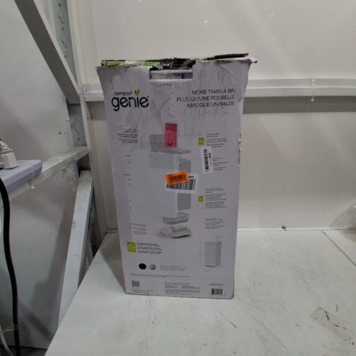 COMPOST GENIE KITCHEN COMPOST BIN WITH VENTILATION SYSTEM - 3.6GAL - WHITE STAINLESS STEEL (MODEL:I000715) image 8