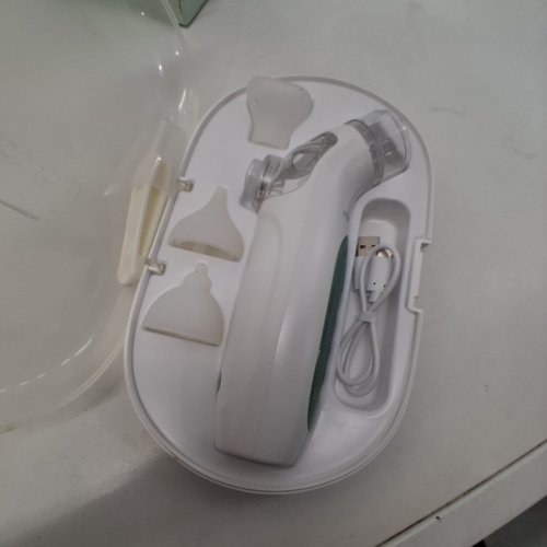 MOMCOZY 2-IN-1 ELECTRIC NASAL ASPIRATOR AND NOSE SUCKER - GREEN/WHITE (MODEL: BN007) image 4