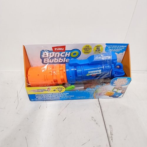 ZURU BUNCH O BUBBLES MOTORIZED BUBBLE BLASTER - 30,000 BUBBLES/MINUTE - BLUE/ORANGE (MODEL : 1851658) image 5