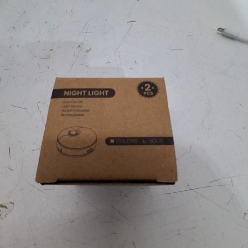2PK MOTION SENSOR AUTOMATIC ON/OFF RECHARGEABLE NIGHT LIGHT - WHITE image 3