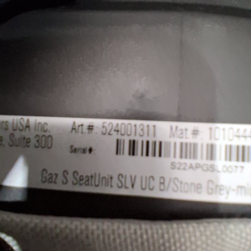 CYBEX GAZELLE S STROLLER SEAT UNIT - STONE GREY (MODEL:524001311) image 3