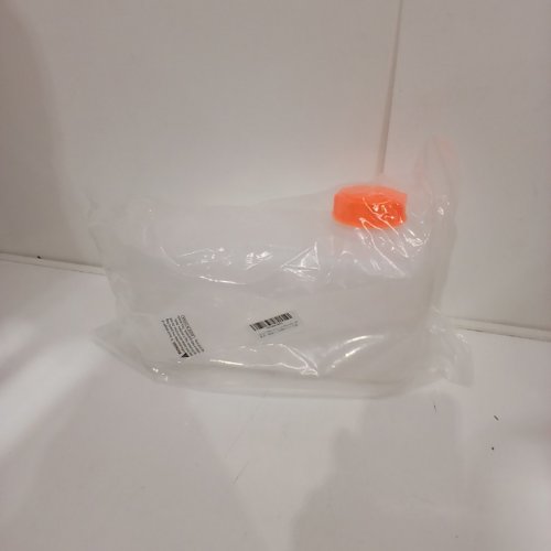 MOOVUL PLASTIC FUEL TANK - 5L CAPACITY - WHITE/ORANGE image 2