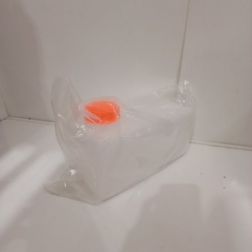 MOOVUL PLASTIC FUEL TANK - 5L CAPACITY - WHITE/ORANGE image 3