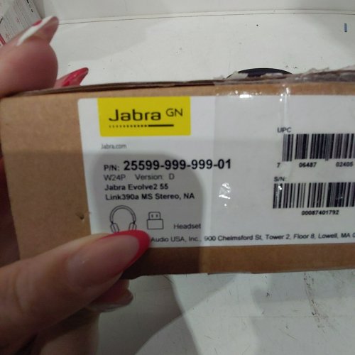 JABRA EVOLVE2 55 STEREO WIRELESS/BLUETOOTH HEADSET, WORKS WITH ALEXA - BLACK - (MODEL: HSC170W) image 3