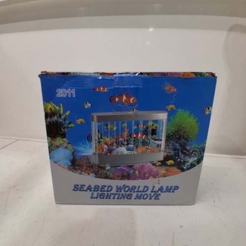 LIGHTAHEAD ARTIFICIAL TROPICAL FISH SEA BED AQUARIUM LAMP - VIRTUAL MOVING OCEAN LAMP - SILVER image 3